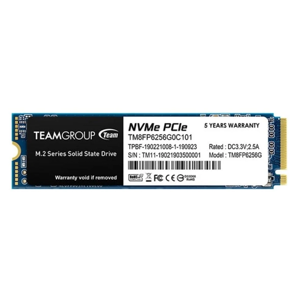 Ổ Cứng SSD 256GB Teamgroup MP33 | M.2 NVMe, PCIe Gen3x4 (TM8FP6256G0C101)